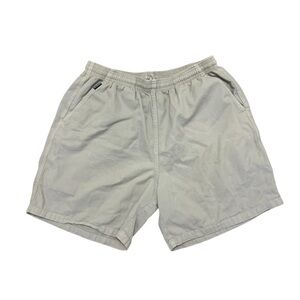 Crazy Shirts Shorts Mens L Tan Kona Coffee Dyed Elastic Hawaii Surf